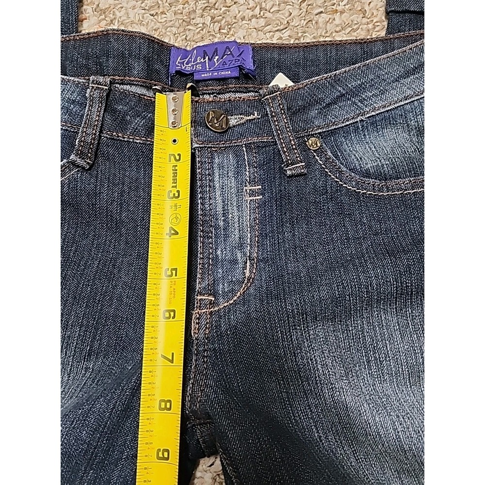 Miley‎ Cyrus X Max Azria NWT Jeans Jr's Size 11 Rolled Leg 32x30 - Picture 11 of 15
